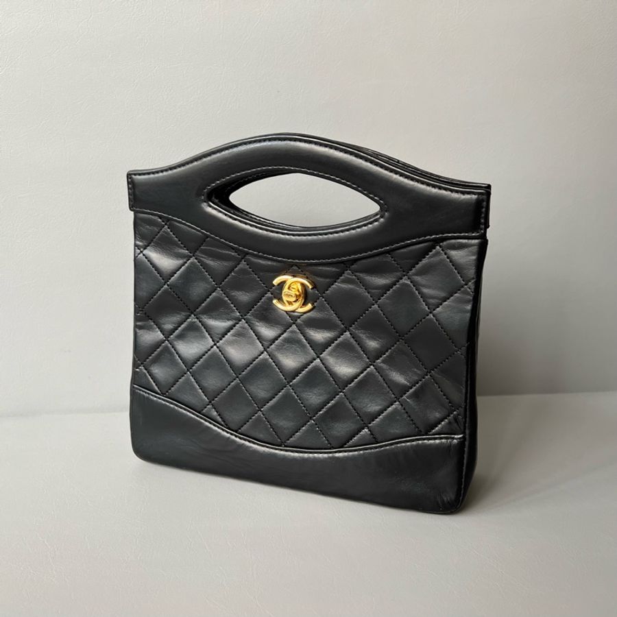 Vintage Chanel 31 mini bag 中古香奈兒米白色手提肩背包-1