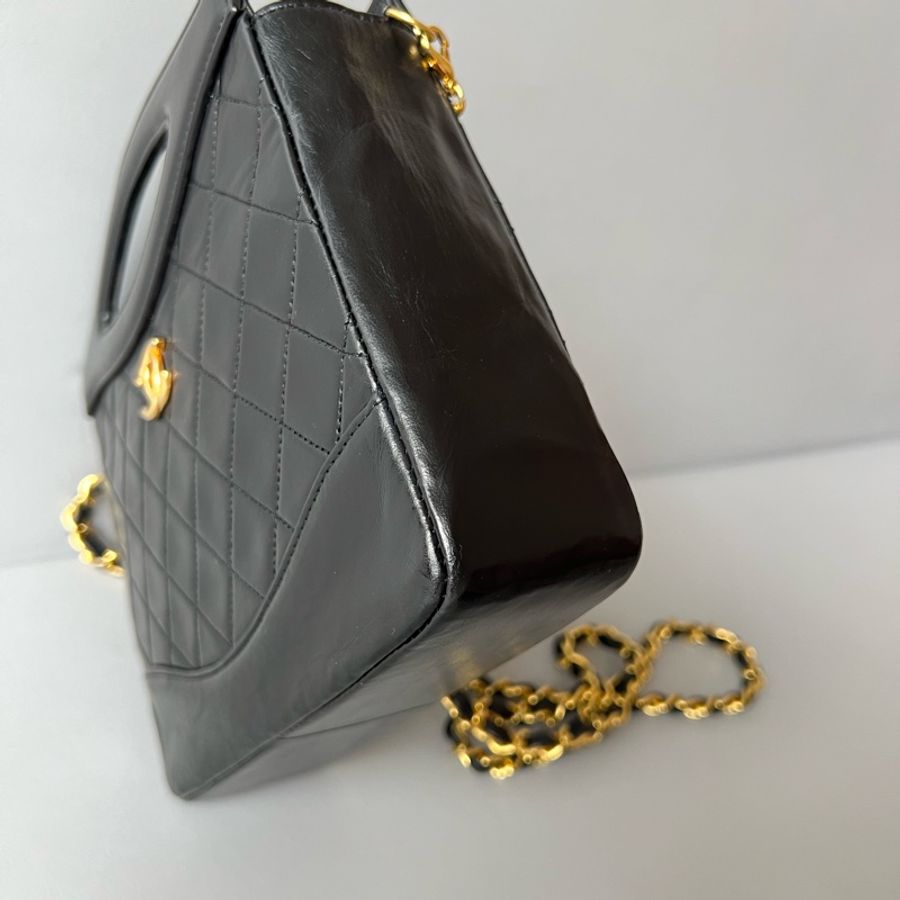 Vintage Chanel 31 mini bag 中古香奈兒米白色手提肩背包-13