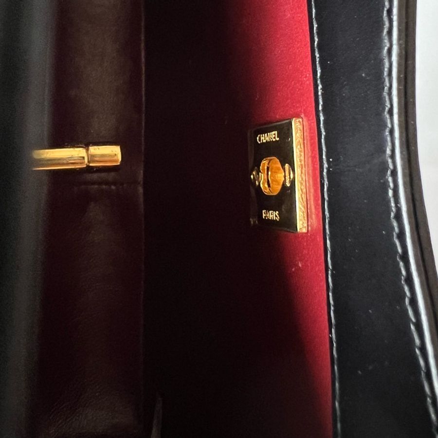 Vintage Chanel 31 mini bag 中古香奈兒米白色手提肩背包-21