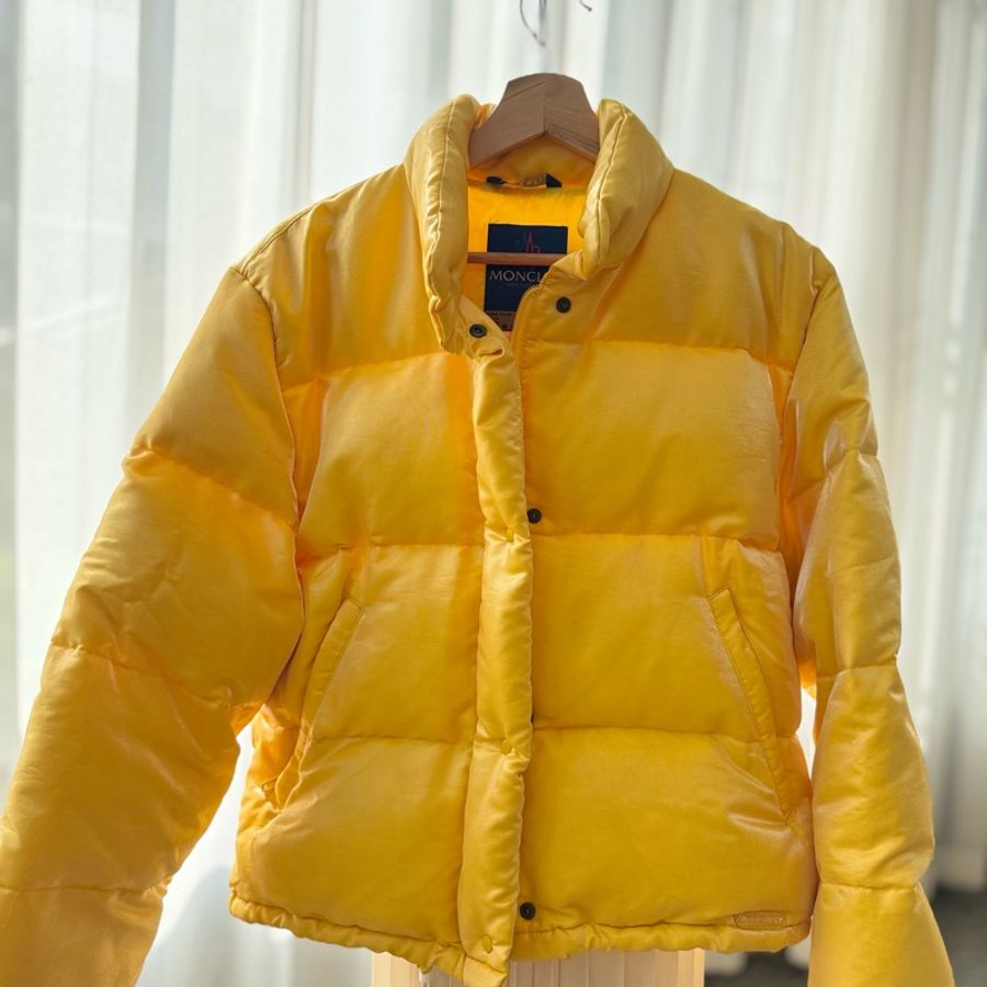 🌸 【Moncler Grenoble 經典復古款羽絨外套|亮黃色|Size 0】-0