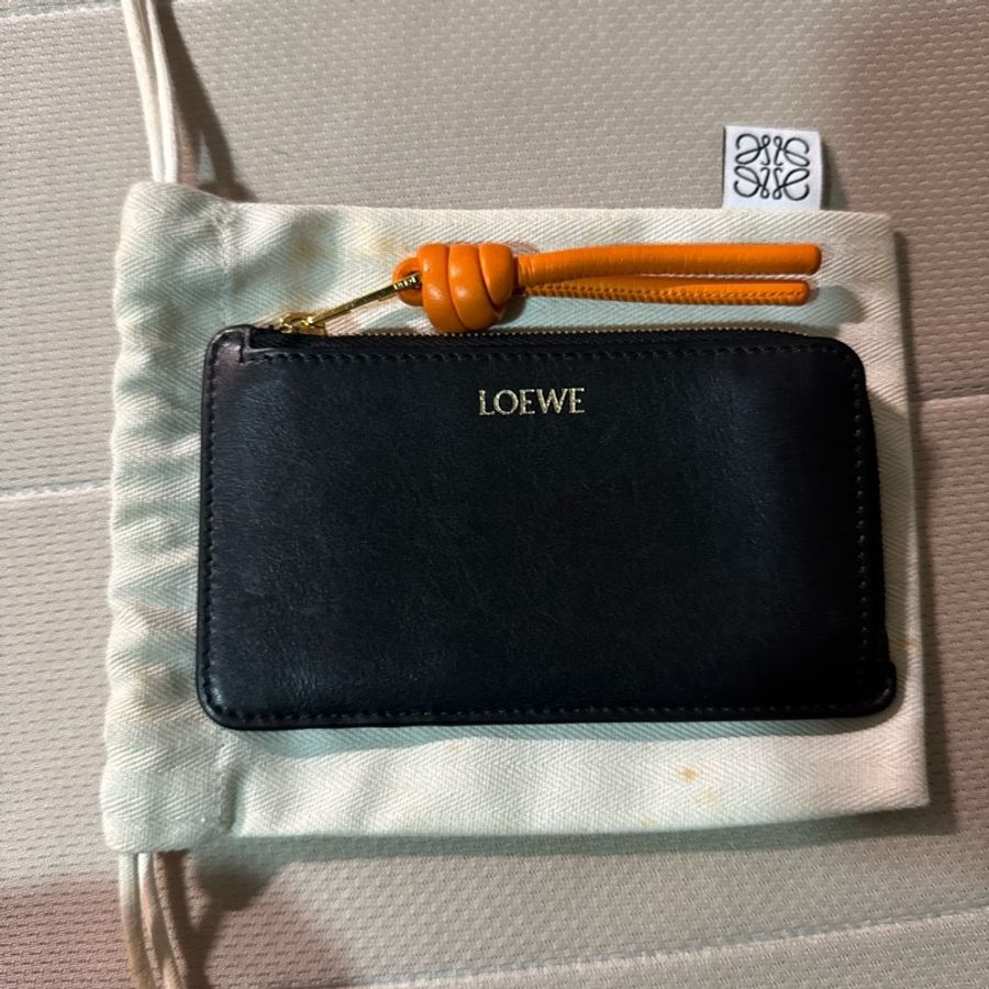 Loewe Knot coin cardholder in shiny nappa calfskin-1