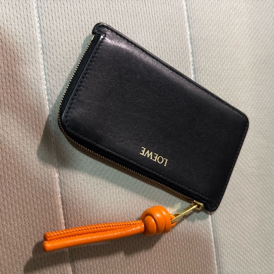 Loewe Knot coin cardholder in shiny nappa calfskin-12