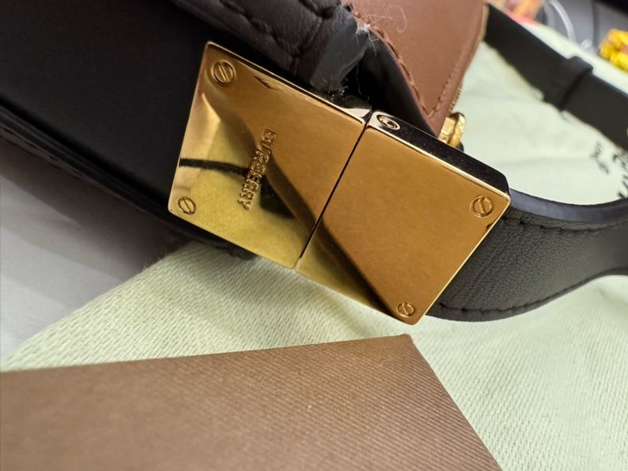 BURBERRY OLYMPIA MINI 肩背包 斜背包 80514881 咖啡色-2