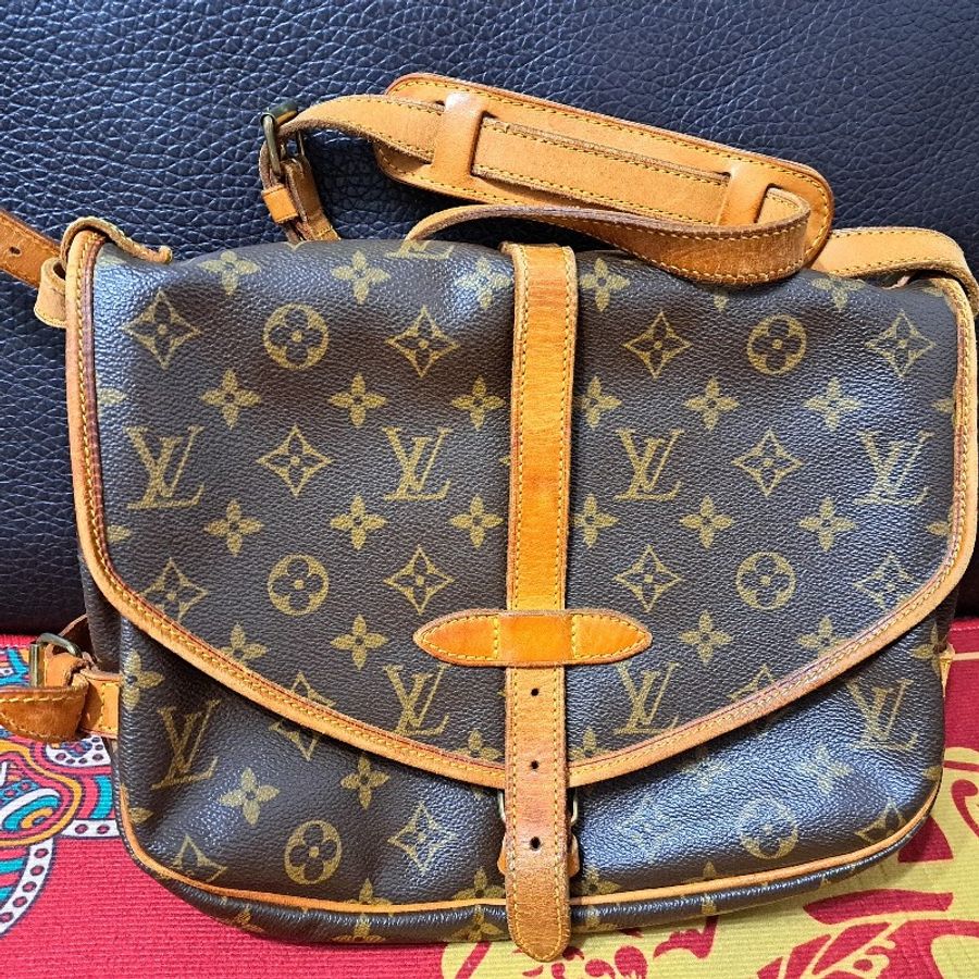 28cm/二手LV/双馬鞍包双子星包/側背+斜挎-7