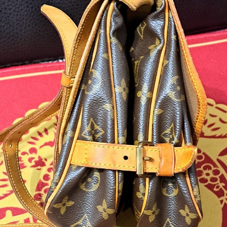 28cm/二手LV/双馬鞍包双子星包/側背+斜挎-12