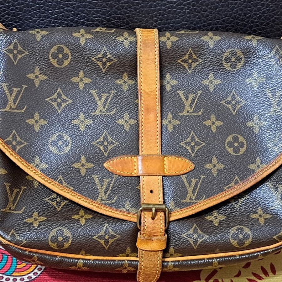 28cm/二手LV/双馬鞍包双子星包/側背+斜挎-39
