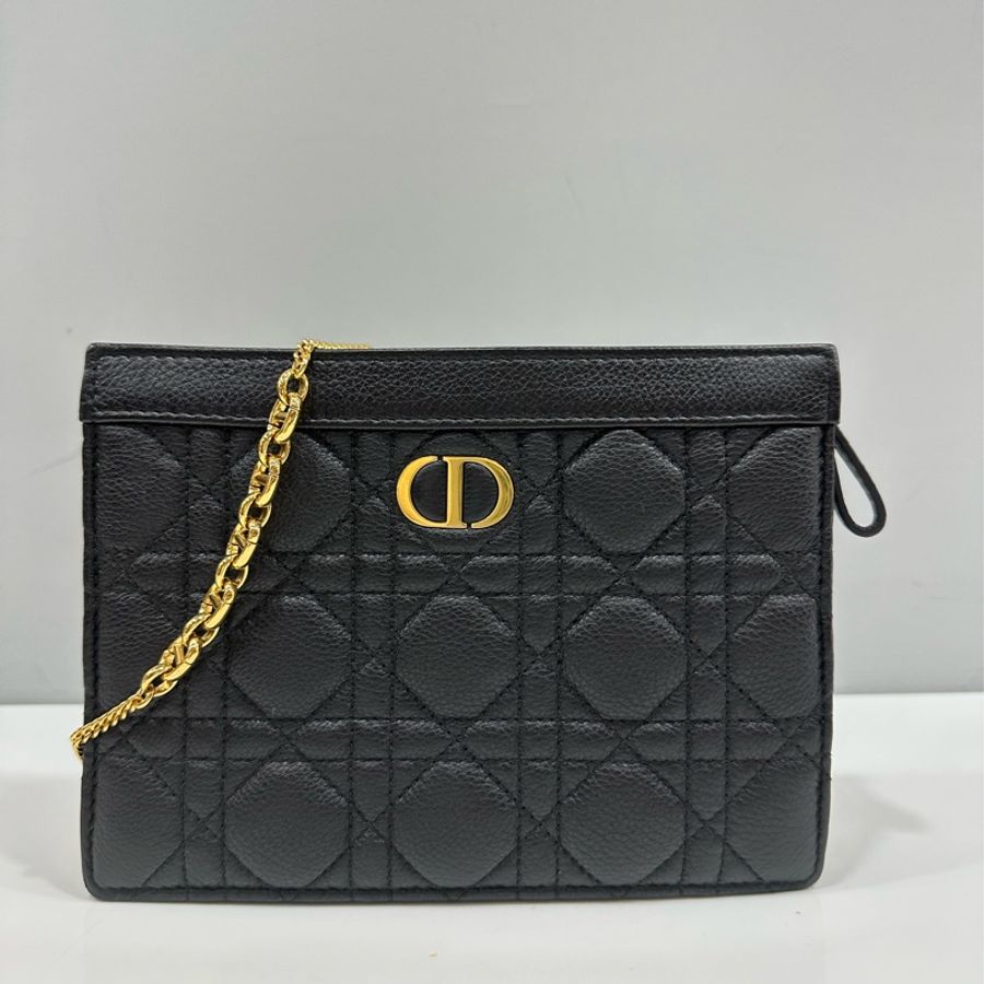 Christian Dior CD S5106 EVERY CARO WOC黑色牛皮斜背包-0
