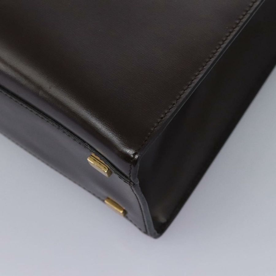 【日本直送】CELINE 手提包 皮革 2way 棕色 金色 Auth 119212-13