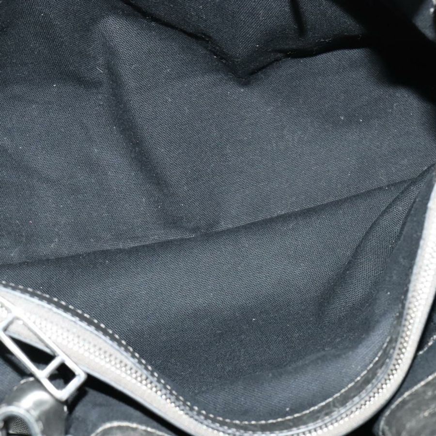 【日本直送】BURBERRY 帆布托特包 黑色 銀色 正品 am8188-9