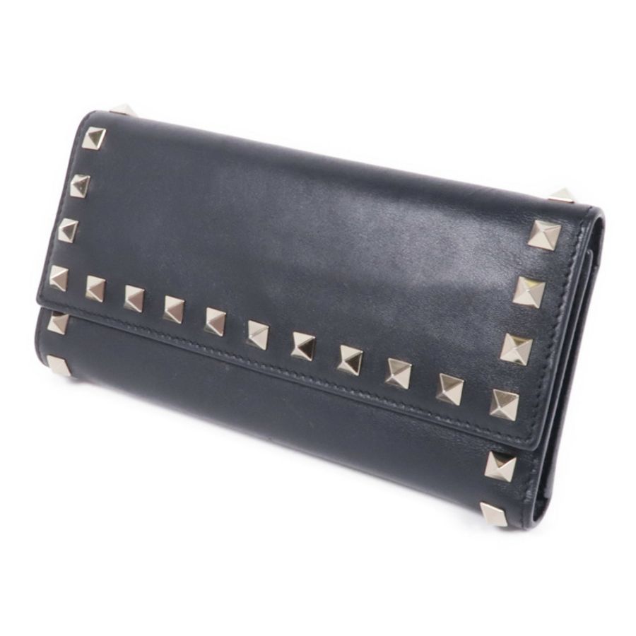Valentino 【激減優惠】羊皮皮革Long Wallet金扣長錢包-2