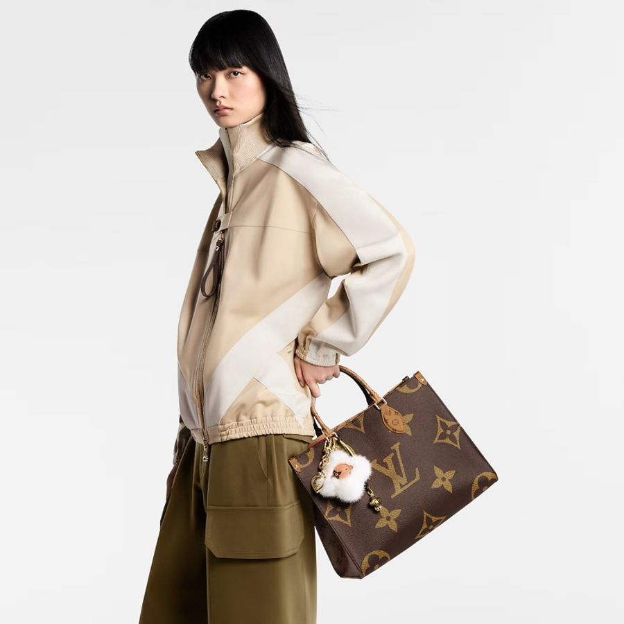 (全新全配💝) LV OnTheGo MM 中號 雙面老花 托特包 專櫃10.7萬元-8