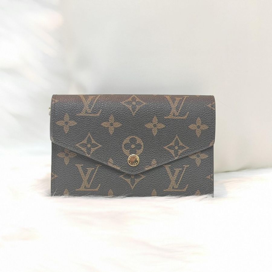 LV 路易威登老花銀包-0
