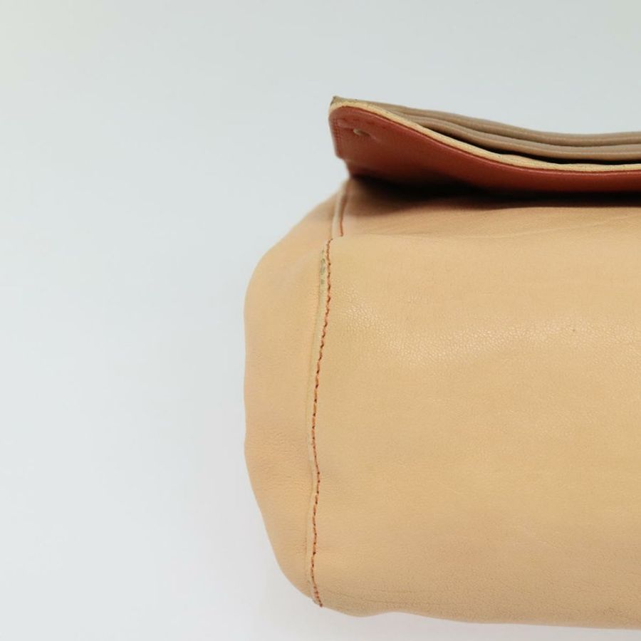 【日本直送】Chloe 鏈條單肩包 皮革 米色 金色 正品 am8219-8
