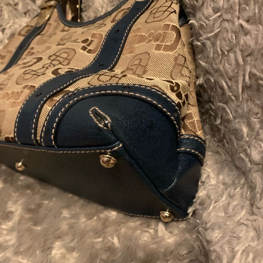 Gucci經典馬蹄圖騰手提包 托特包145761-8