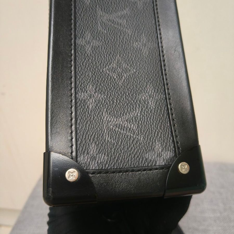 ‼️年前限時特賣‼️（原53800）至1/25⏰【LV👜全品項限時降價‼️】【8成新】㊣✨Louis Vuitton✨（贈內膽包）路易威登 LV 老花 SOFT TRUNK BOX黑武士 軟盒子 盒包 箱包 肩背包 斜背包 /二手精品/二手包🌳二手樹屋🌳-28