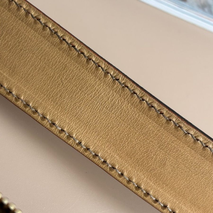 ::GUCCI:: 201448 米白色雙G塗層帆布 直式斜背包-53