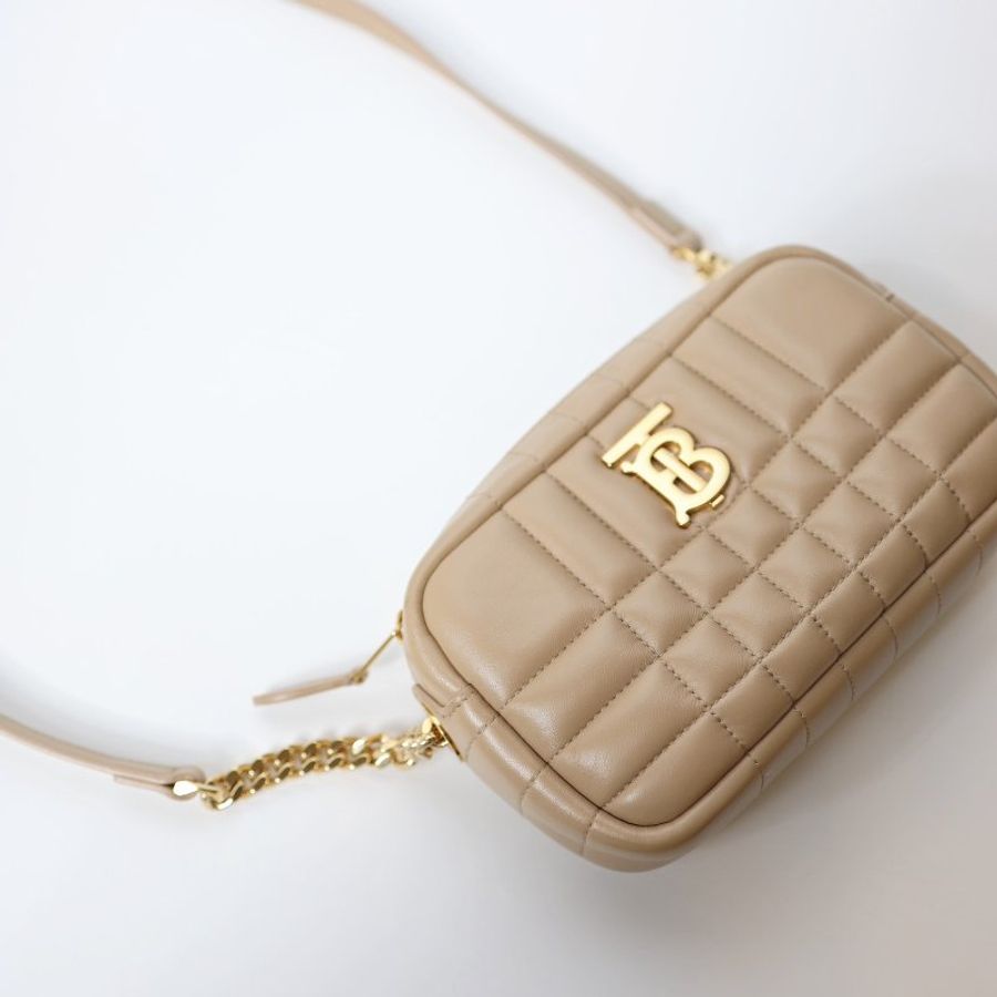 二手Burberry Lola Tb相機包 奶茶色款-8