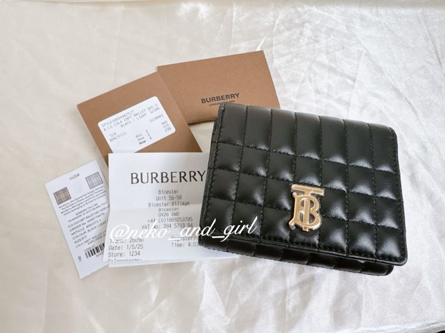 台灣現貨💕Burberry 黑金短夾❤️-1