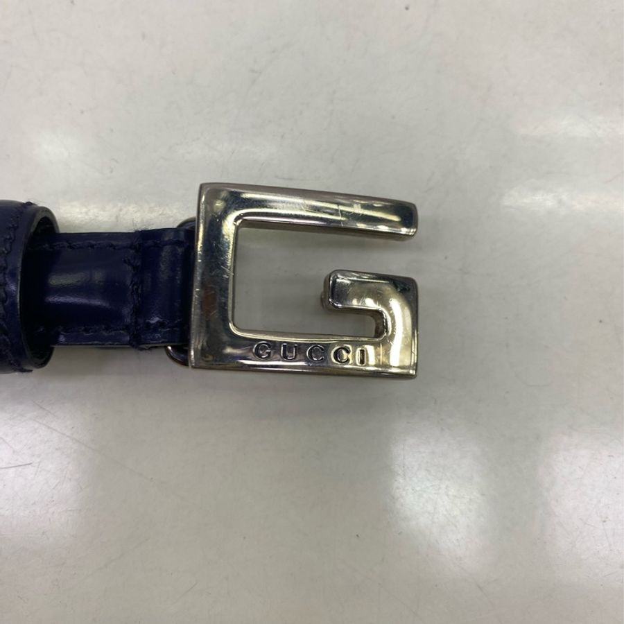 Gucci skinny Leather Belt-9