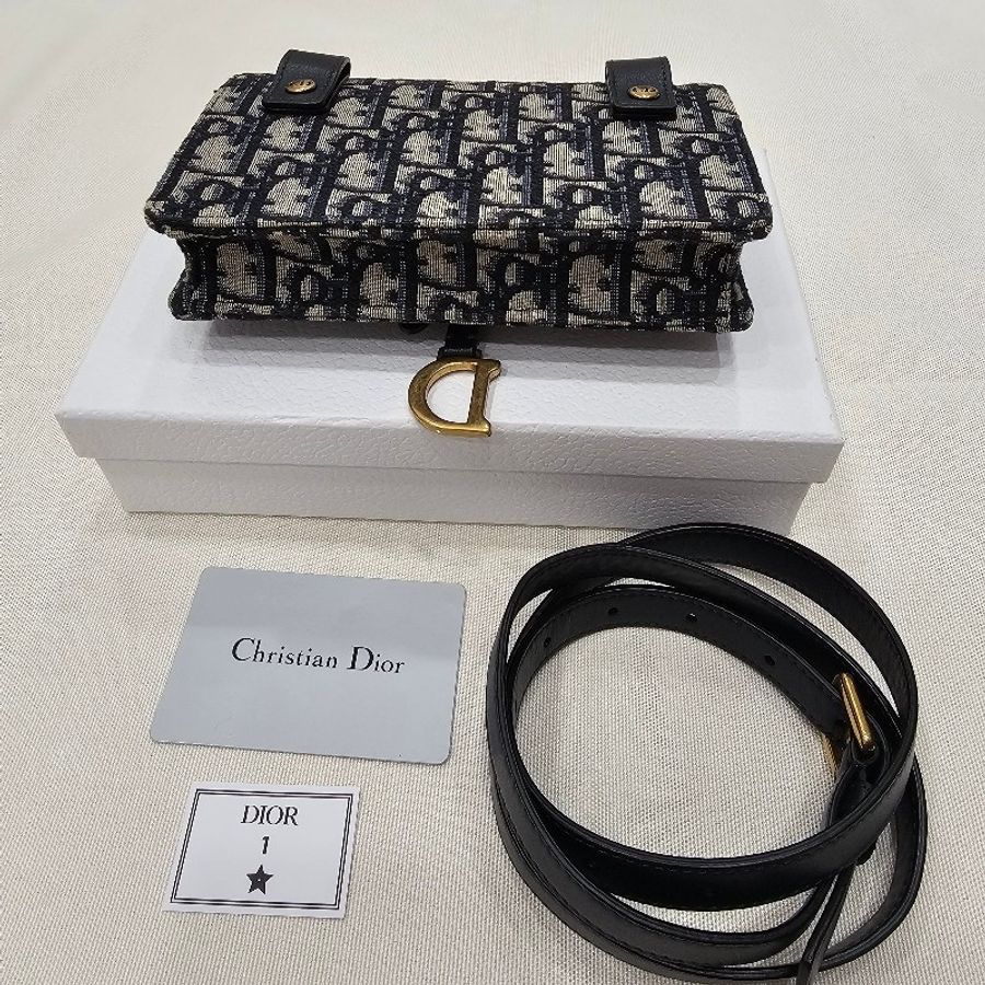 特價DIOR 緹花腰包-4