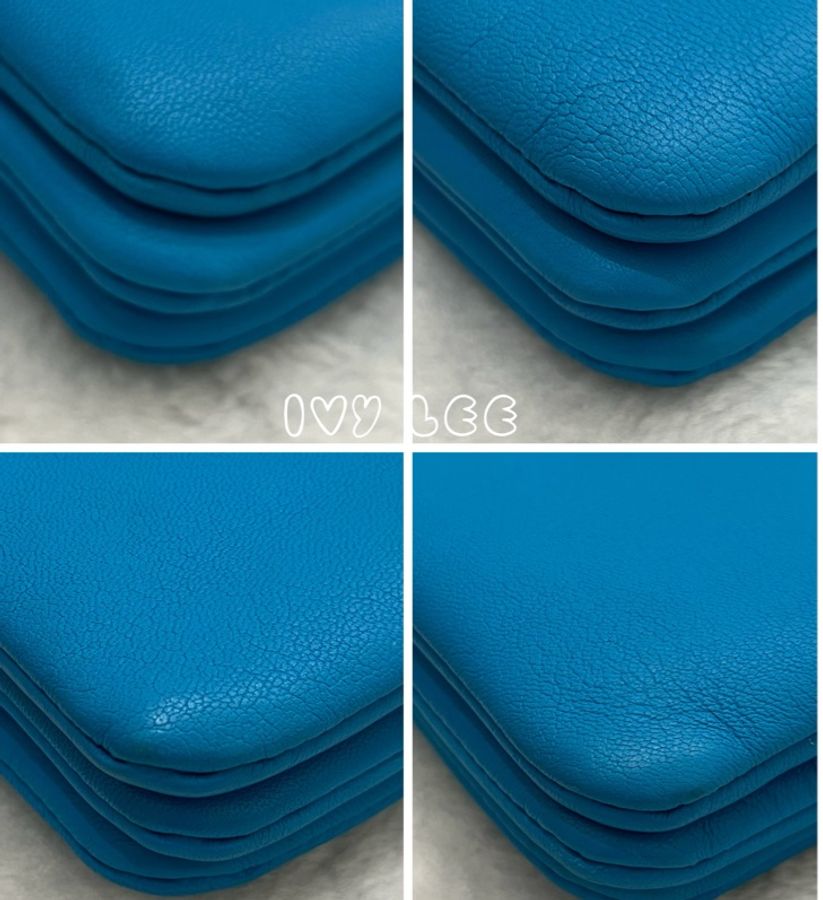 Celine 淺藍色 Trio 經典三層斜背包 肩背包 正品 二手精品-8