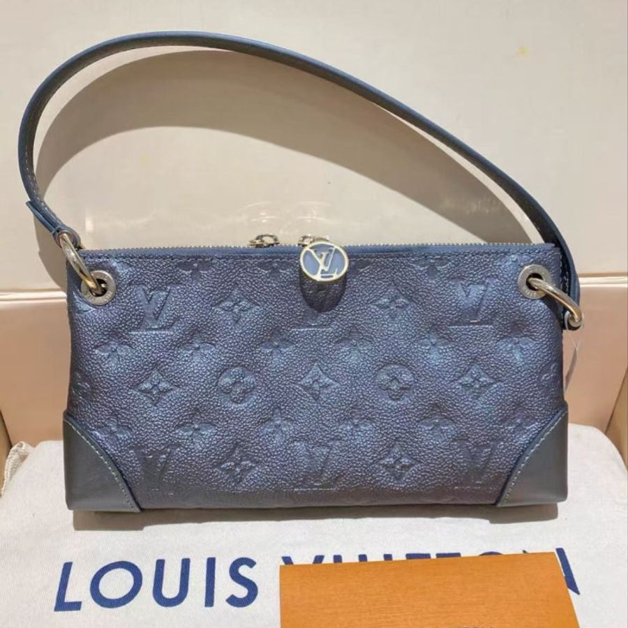 LV 珠光深灰色腋下包 全新配件齊全-4