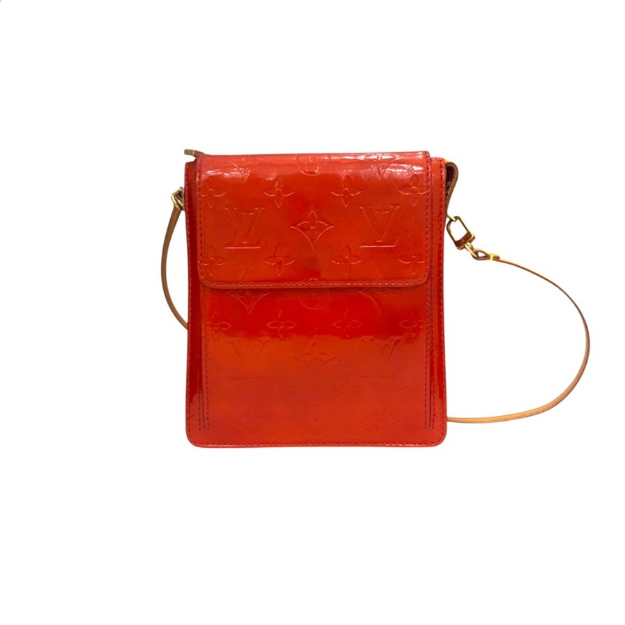 【赫蒂國際精品】 Louis Vuitton 路易威登 漆皮紅色相機包 vintage-0