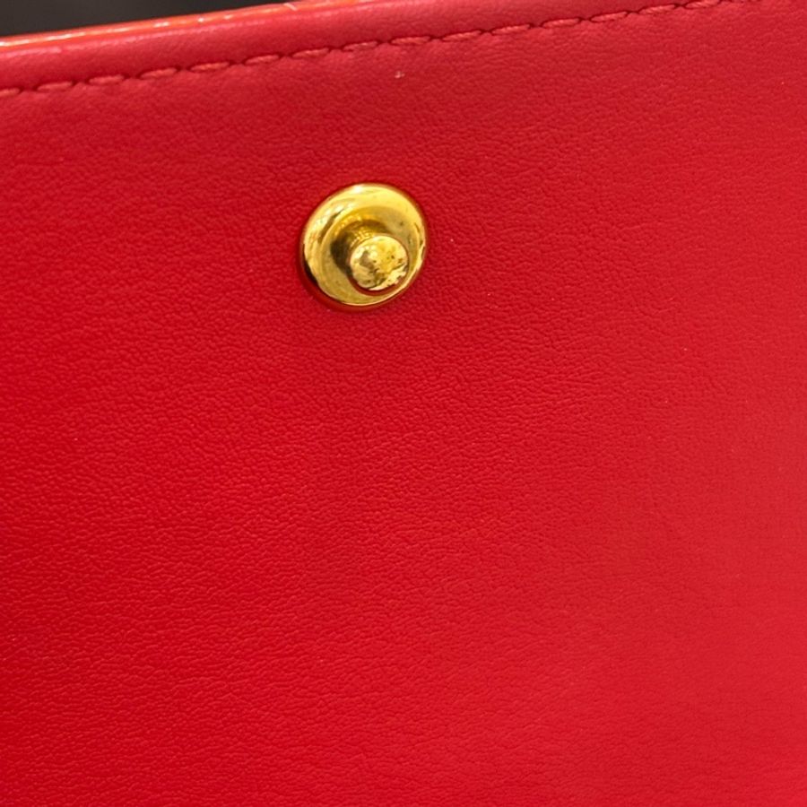 Louis Vuitton 漆皮紅色相機包-13