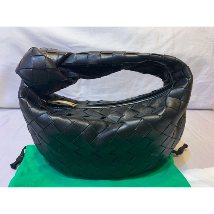 BOTTEGA VENETA Mini Jodie BV 迷你 小羊皮 編織 黑色 手提包-1