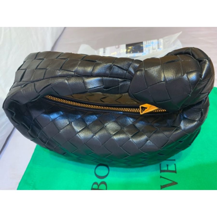BOTTEGA VENETA Mini Jodie BV 迷你 小羊皮 編織 黑色 手提包-2