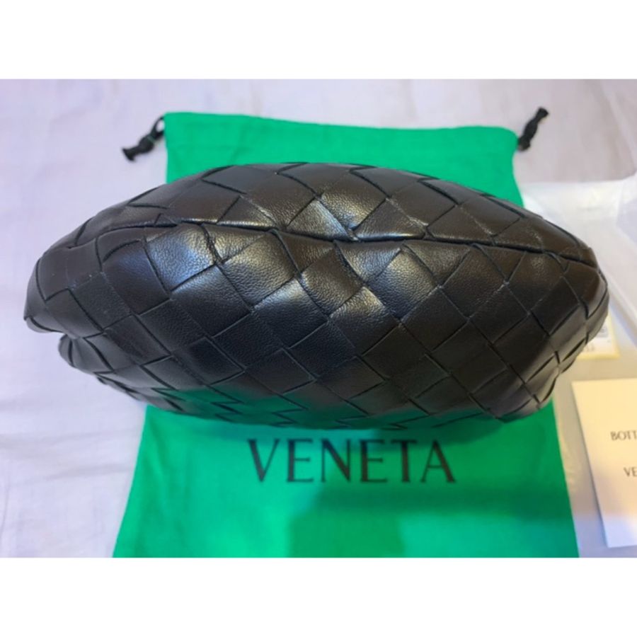 BOTTEGA VENETA Mini Jodie BV 迷你 小羊皮 編織 黑色 手提包-4