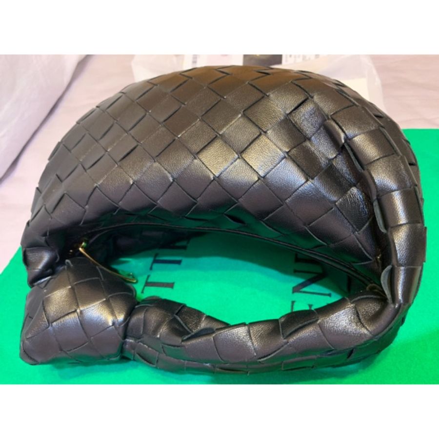 BOTTEGA VENETA Mini Jodie BV 迷你 小羊皮 編織 黑色 手提包-8