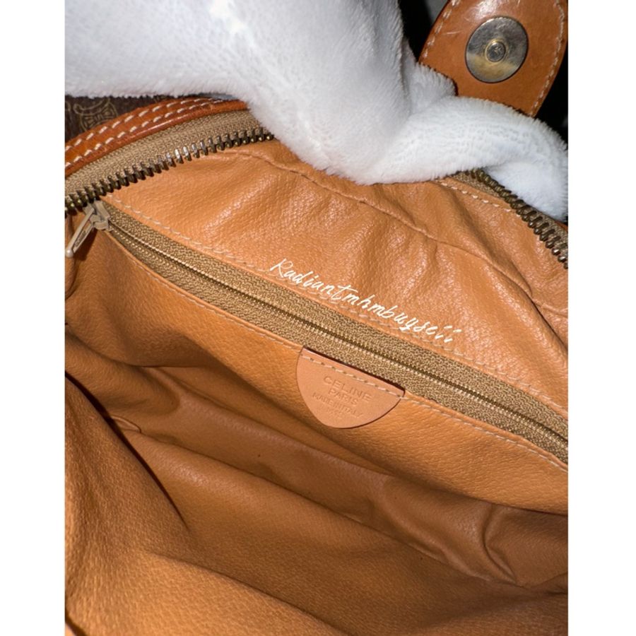 🈹Celine Vintage Macadam Crossbody 🧡中古凱旋門相機包📷🤎-11