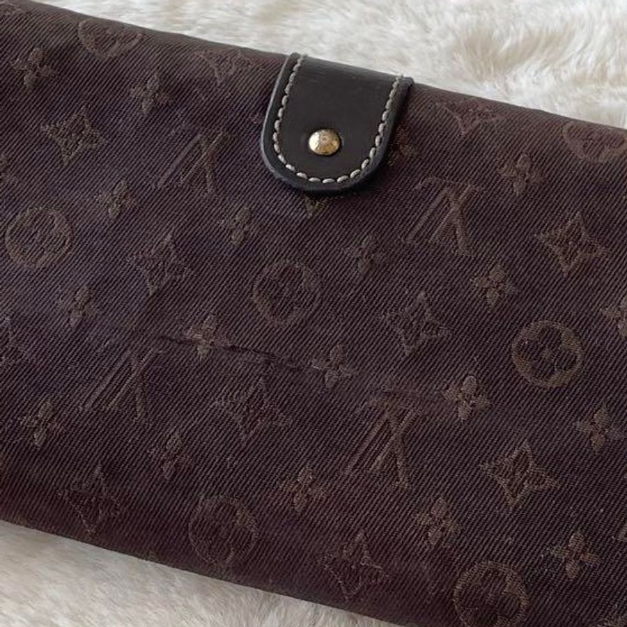 🎀Louis Vuitton Monogram｜經典花紋 絕版布織長夾✦fufu style 精品✦ 長夾-6