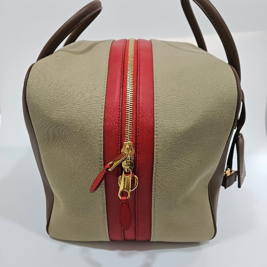 NOW BAGS|【二手現貨】Burberry canvas 保齡球包-5