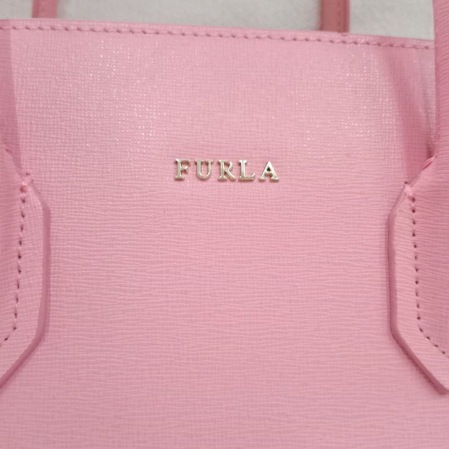 FURLA粉色手提包-4