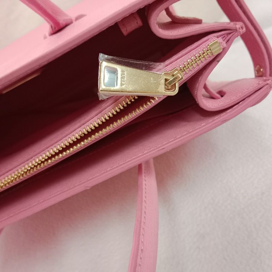 FURLA粉色手提包-12