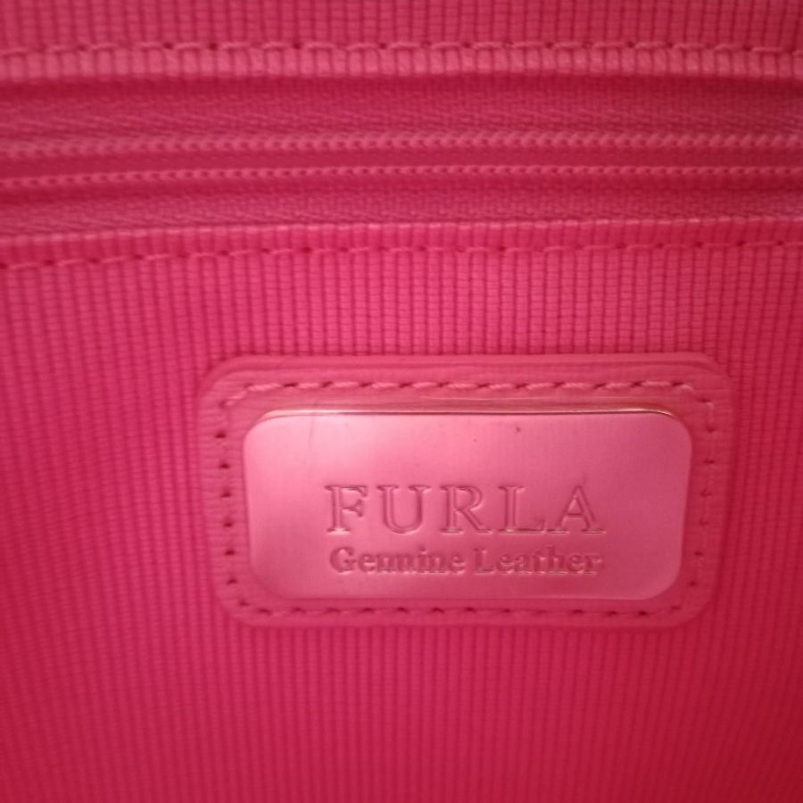 FURLA粉色手提包-13