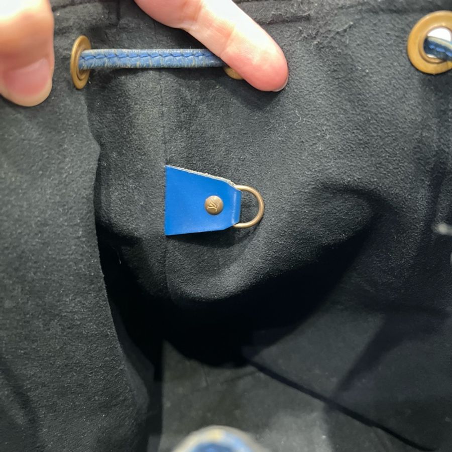 Louis Vuitton LV epi 水波紋 水桶包 藍-25