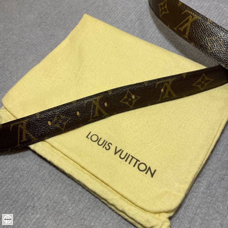 LV Louis Vuitton Monogram Belt 34/85 皮帶-2