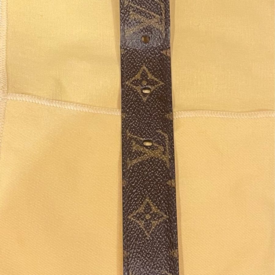 LV Louis Vuitton Monogram Belt 34/85 皮帶-8