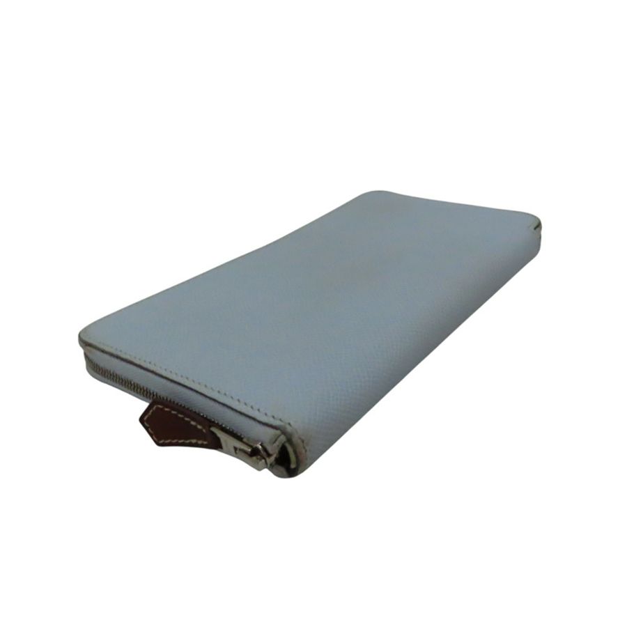 藍色Epson牛皮 Silk'In Classique 拉鍊長夾 Z刻-3