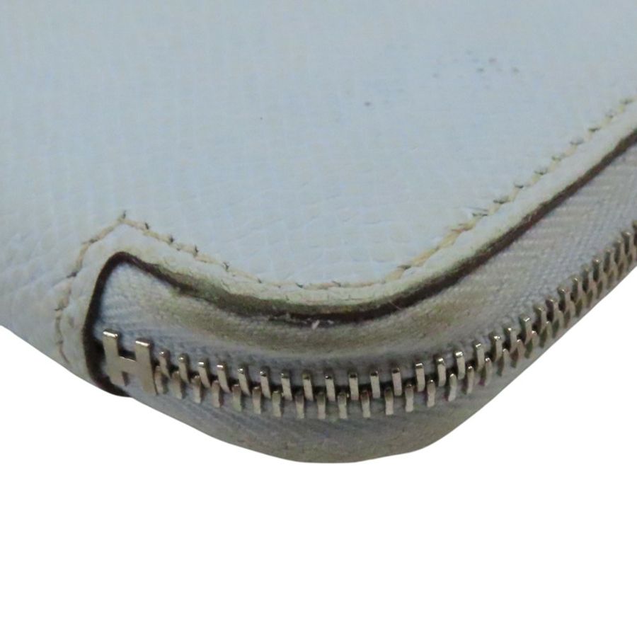 藍色Epson牛皮 Silk'In Classique 拉鍊長夾 Z刻-7