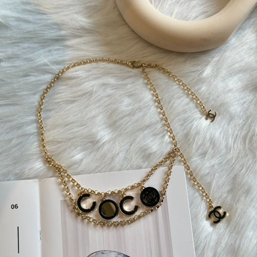 CHANEL 24B COCO腰鍊 - 黑金-0