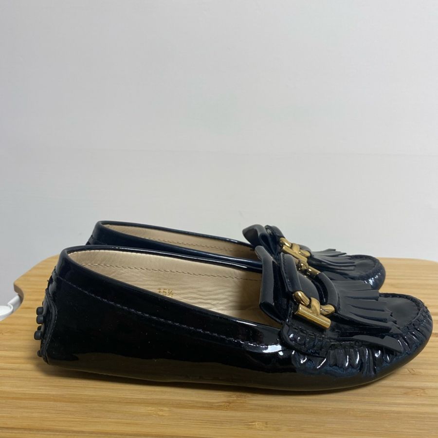 TOD’S Gommino Shoes 黑色漆皮豆豆鞋 35.5號（二手）-2
