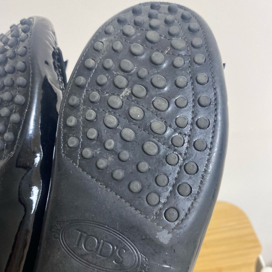 TOD’S Gommino Shoes 黑色漆皮豆豆鞋 35.5號（二手）-13