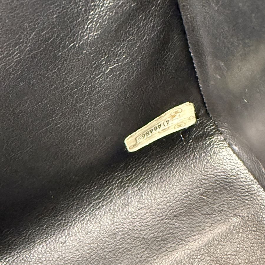 中古Chanel 黑色溙皮菱格小盒子手提袋-5