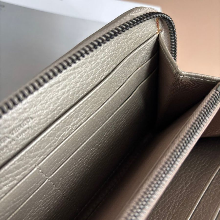 ::BOTTEGA VENETA:: BV 經典編織銀/灰色拉鍊長夾-32