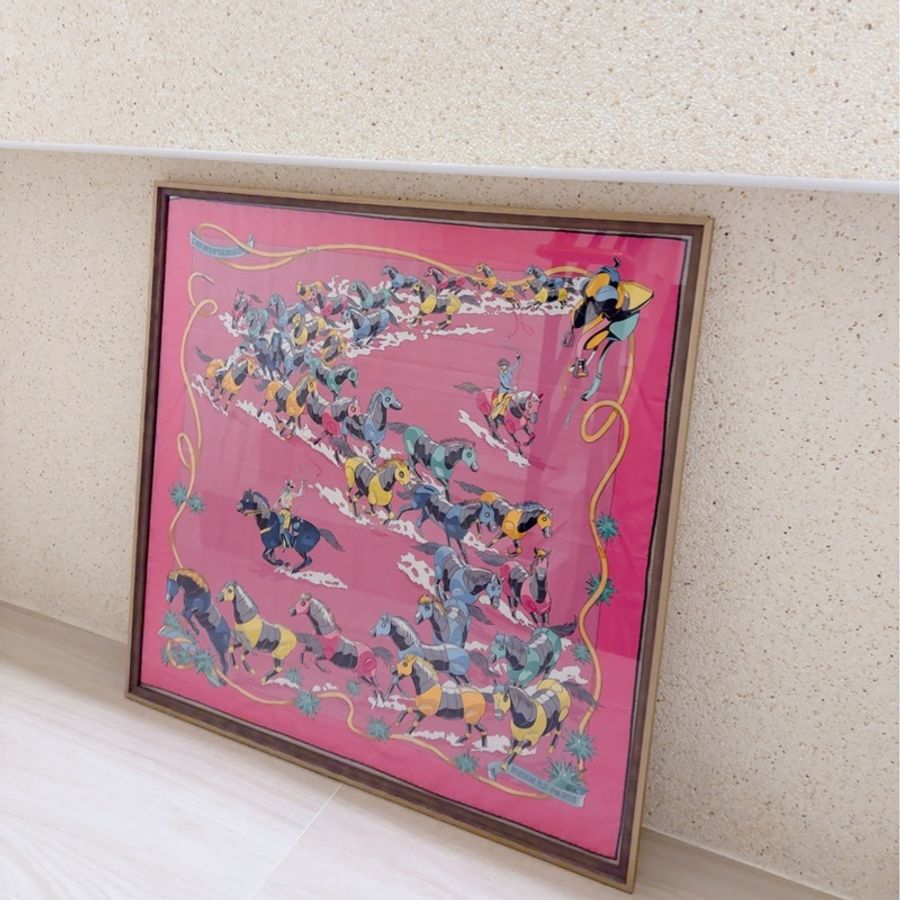 Hermes 雙面用90 絲巾-6