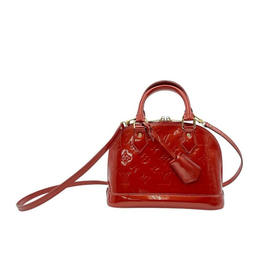 路易威登 LOUIS VUITTON 手提包 2WAY 包 Monogram Alma BB Vernis M90174 紅色-0